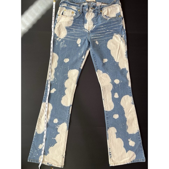 Vintage Baby Phat Jeans Women's Bootcut Size 7 Y2K Blue Jean Bleached - Picture 6 of 8